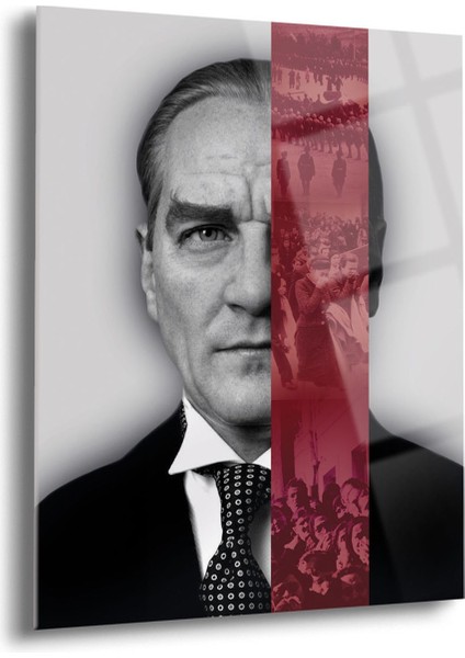 Atatürk Cam Tablo - Cam Tablolar - Atatürk Tablo - Atatürk Portresi - Atatürk Tablosu - ATA019
