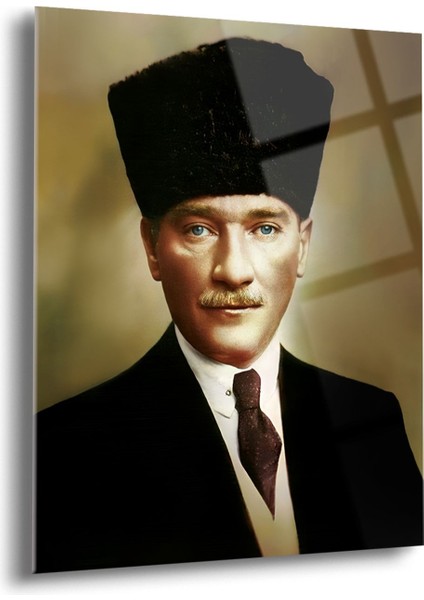 Atatürk Cam Tablo - Cam Tablolar - Atatürk Tablo - Atatürk Portresi - Atatürk Tablosu - ATA100