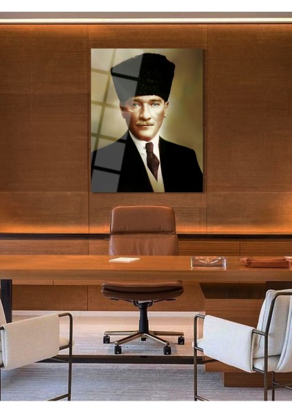 Atatürk Cam Tablo - Cam Tablolar - Atatürk Tablo - Atatürk Portresi - Atatürk Tablosu - ATA100