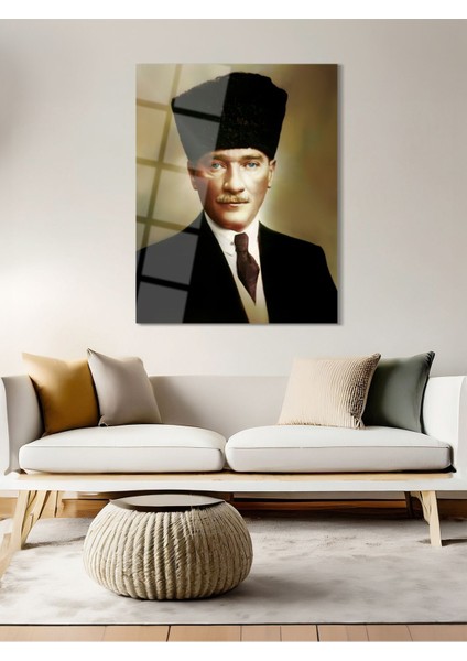 Atatürk Cam Tablo - Cam Tablolar - Atatürk Tablo - Atatürk Portresi - Atatürk Tablosu - ATA100