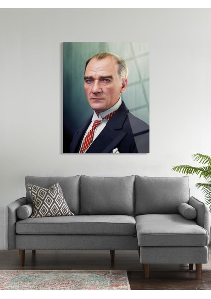 Atatürk Cam Tablo - Cam Tablolar - Atatürk Tablo - Atatürk Portresi - Atatürk Tablosu - ATA050