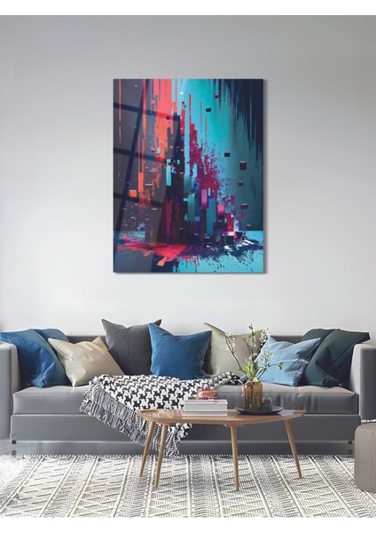 Soyut Duvar Cam Tablo - MOD038 modelleri