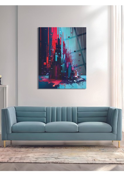 Soyut Duvar Cam Tablo - MOD038 indirimleri