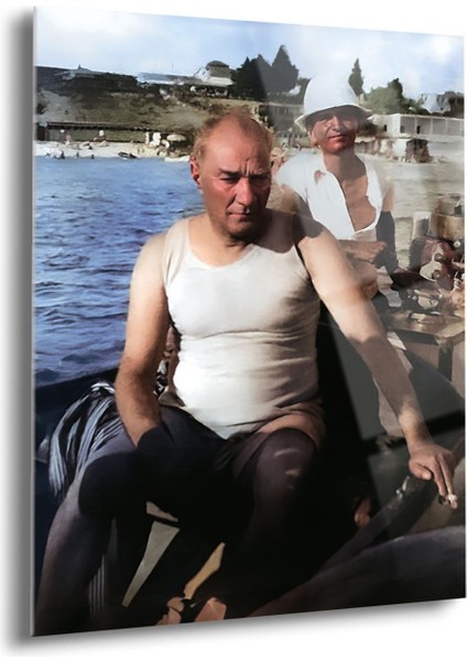 Atatürk Cam Tablo - Cam Tablolar - Atatürk Tablo - Atatürk Portresi - Atatürk Tablosu - ATA013