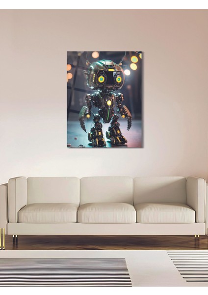 Sevimli Robot Cam Tablo - MOD060 fiyatları