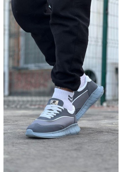 HS062 Gri Triko Erkek Spor Ayakkabı