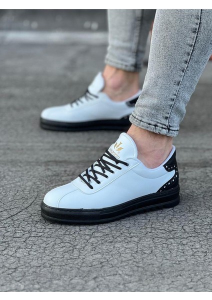 HS021 Beyaz Kömür Erkek Casual Ayakkabı