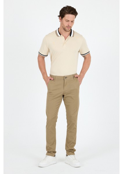 Erkek Slim Fit Chino Pantolon – %98 Pamuk %2 Elastan Rahat Şık Günlük Esnek Kumaş Pantolon 1012