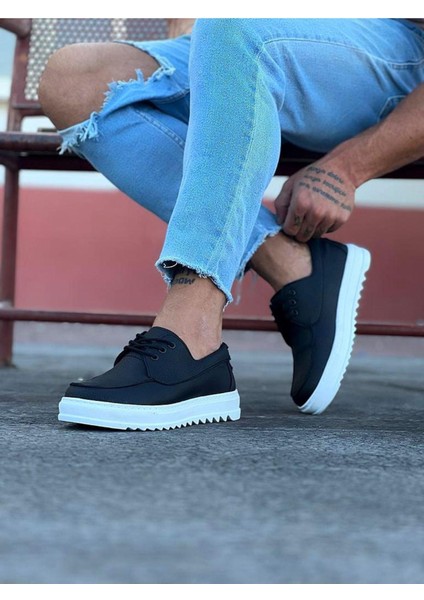 HS506 Siyah Erkek Saraclı Casual Ayakkabı fiyatları
