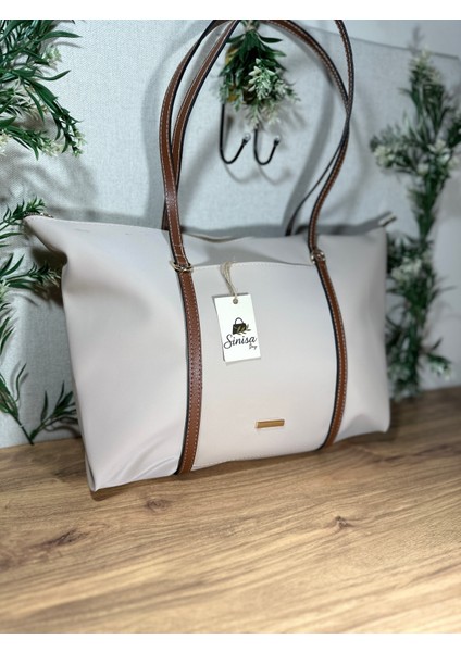 Kadın Şeritli Shopper El ve Omuz Çantası fiyatları