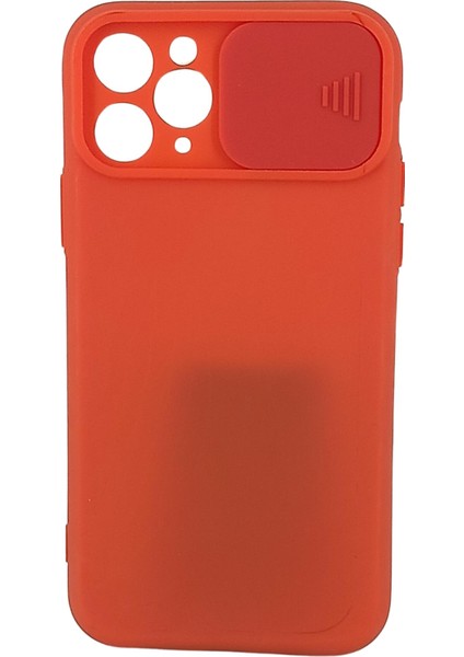 iPhone 11 Pro Max Uyumlu Kamera Sürgülü Mat Silikon Kılıf