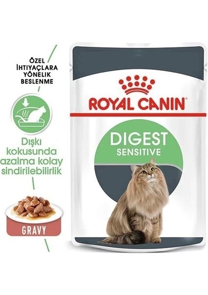 Royal Canin Digestive Sensitive Gravy Pouch Kedi Maması 85 gr