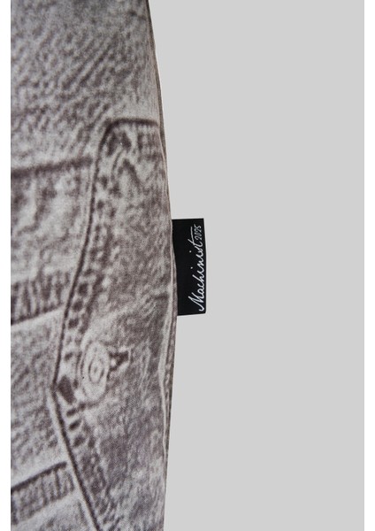 Erkek Denim Efect Oversize Soft Bej Tişört