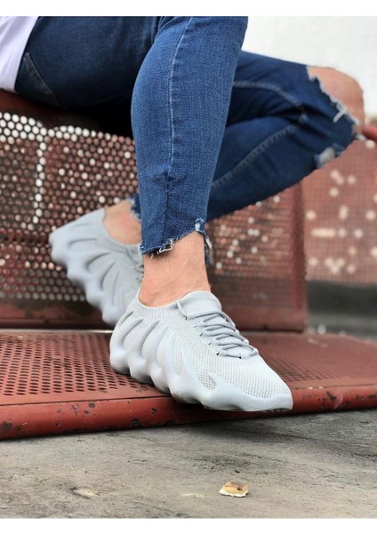 HS300 Gri Triko Sargı Taban Casual Erkek Ayakkabı fiyatları