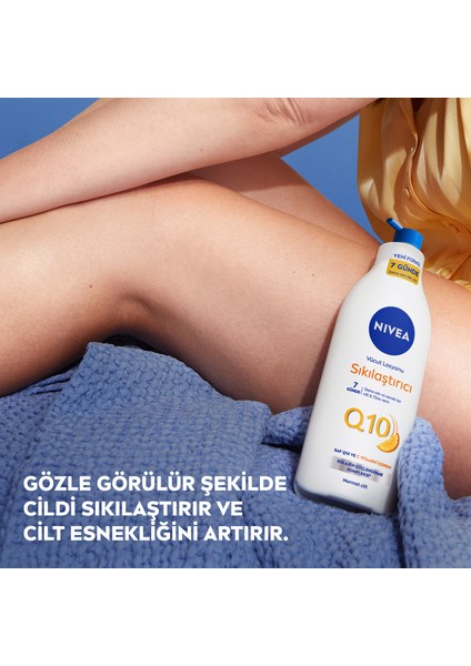 Q10 Sıkılaştırıcı Vücut Losyonu Pump 400 ml ;10 Günde Sıkılaşmış ve Esnek Cilt; Avantajlı Boy