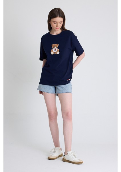 Laci Ayı Baskılı Oversize Tişört 6402 modelleri