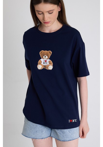 Laci Ayı Baskılı Oversize Tişört 6402 fırsatları