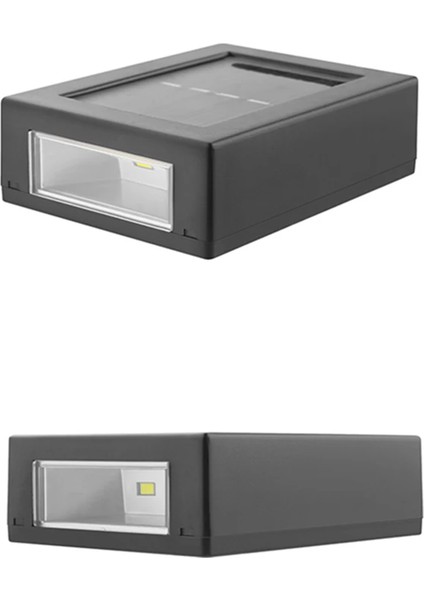 Güneş Enerjili Çift Taraflı Dekoratif Duvar Lambası Solar Aplik 2 Adet