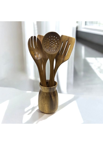 Akasya Tezgah Üstü Kaşık Seti - 11610