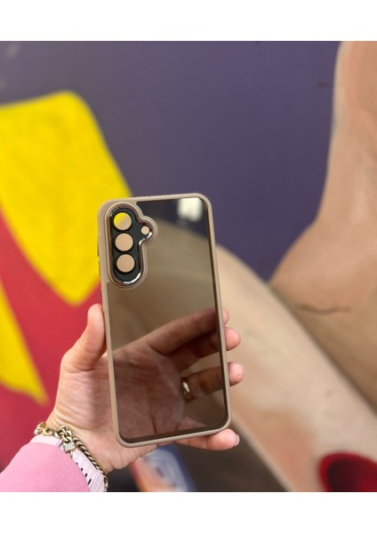 Samsung Galaxy A36 5g Uyumlu Kaliteli Sararmaz Bej-Şeffaf Kılıf - Kırılmaz Cam Hediyeli fiyatları
