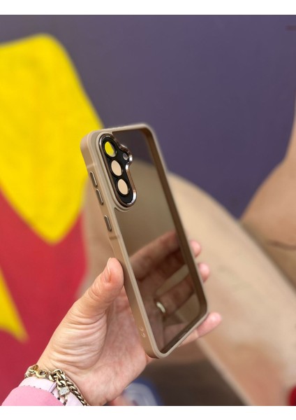 Samsung Galaxy A36 5g Uyumlu Kaliteli Sararmaz Bej-Şeffaf Kılıf - Kırılmaz Cam Hediyeli fırsatları