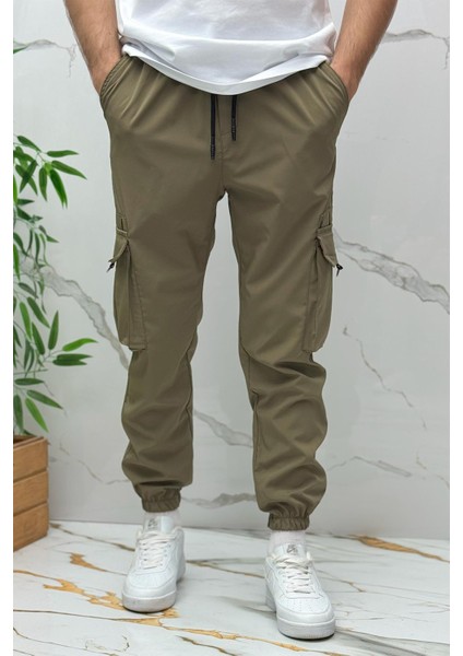 Erkek Paraşüt Jogger Paçası Lastikli Pantolon (Dar Kesim) modelleri