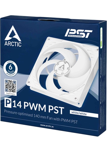 P14 PWM PST 140cm Basıncı Optimize Edilmiş Beyaz Kasa Fanı (ACFAN00197A)