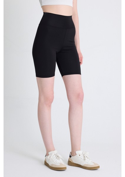 Siyah Biker Şort 3006 modelleri