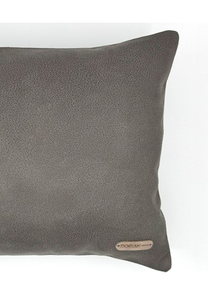 Flat Suni Nubuk Düz Açık Taba Antrasit Gri Açık Koyu Kahve Kiremit Dikdörtgen Kırlent Kılıfı 60X35 modelleri