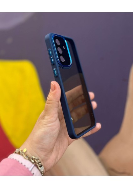 Samsung Galaxy A36 5g Uyumlu Kaliteli Sararmaz Mavi-Şeffaf Kılıf - Kırılmaz Cam Hediyeli indirimleri