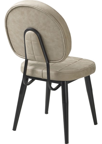 Tokyo Sandalye - Casa Krem Kumaş - Metal Iskelet - Mutfak Sandalyesi - Salon Sandalyesi fiyatları