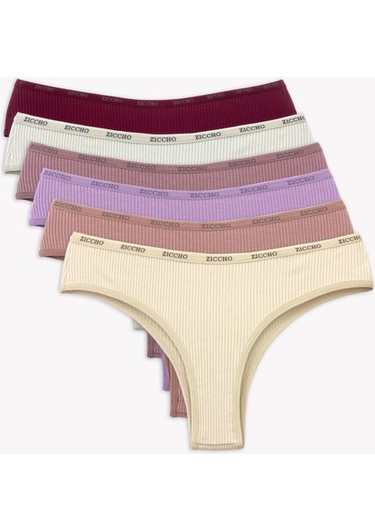 Kutulu 6 Adet Fitilli Kadın Brazilian Külot