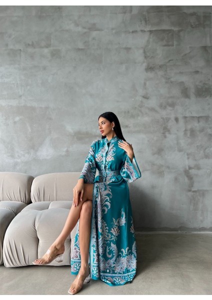 Atlas Kumaş Elbise modelleri