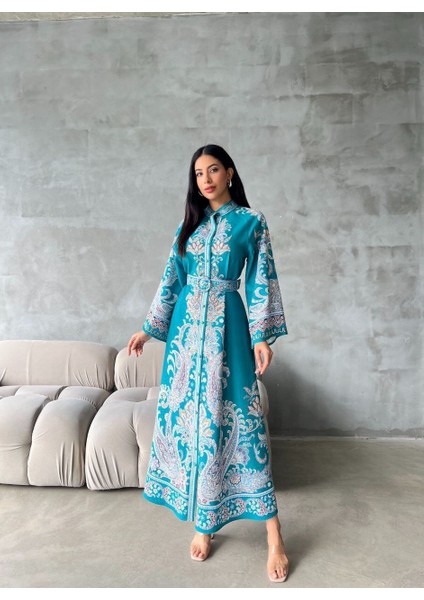 Atlas Kumaş Elbise