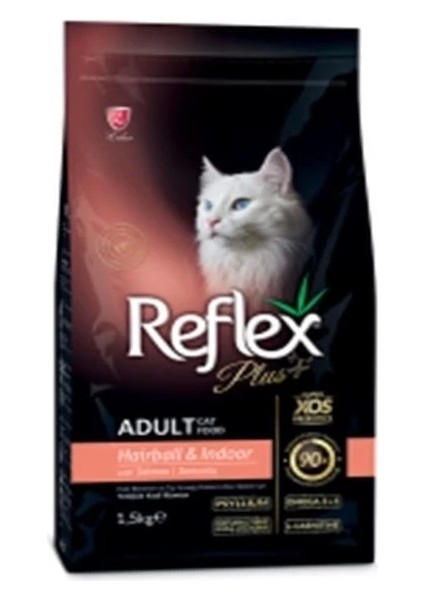 Reflex Plus Adult Hairball Somonlu Yetişkin Kedi Maması 1.5 kg