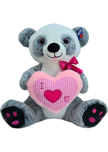 Peluş Kalp Tutan Panda 30 cm 62909