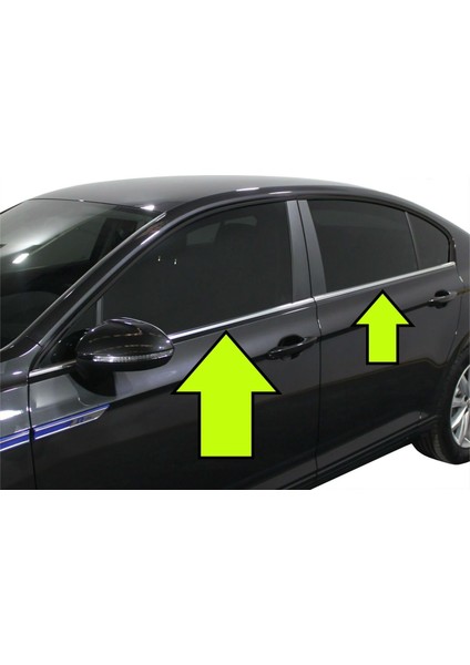 Vw Passat B8.5 Krom Cam Çıtası 4 Parça P.çelik 2019 ve Üzeri