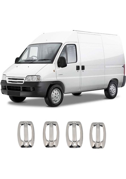 Citroen Jumper/relay Uyumlu 2006 Ve Üzeri Krom Kapı Kolu Ve Çerçeve 4 Kapı Paslanmaz Çelik fiyatları