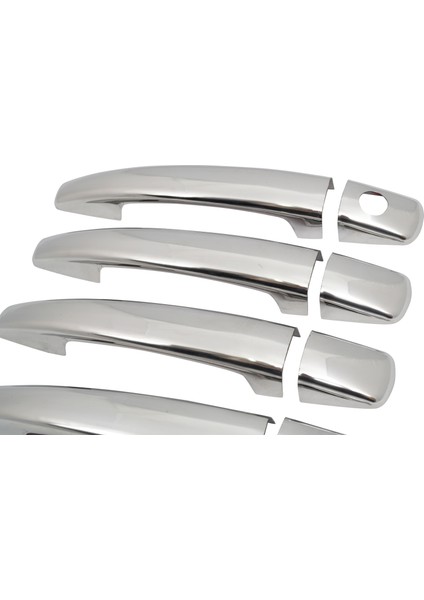 Citroen C4 Uyumlu 2004-2010 Krom Kapı Kolu 4 Kapı Paslanmaz Çelik