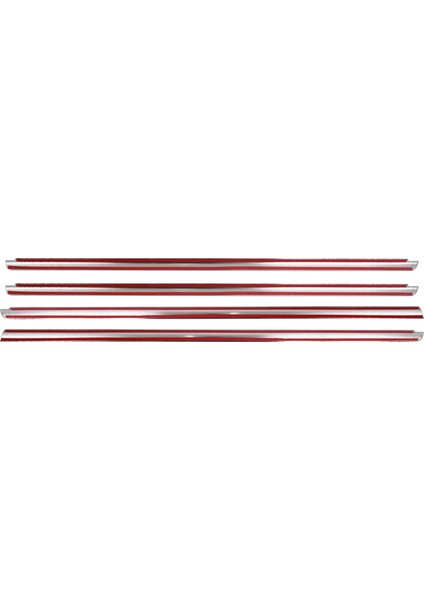 Dacia Lodgy Uyumlu 2013 Ve Üzeri Krom Cam Çıtası 4 Parça Paslanmaz Çelik