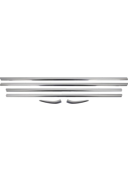 Citroen C-elysee Uyumlu 2012 Ve Üzeri Krom Cam Çıtası 6 Parça Paslanmaz Çelik