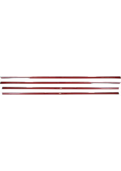 Bmw E90 Uyumlu 2005-2012 Krom Cam Çıtası 4 Parça Paslanmaz Çelik