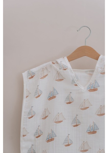 Müslin Panço - Pureline Series - Sail Boats