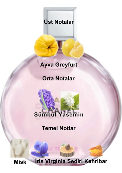 Dekant Mutfağı Chance Extrait Kadın 10ML Parfüm fiyatları