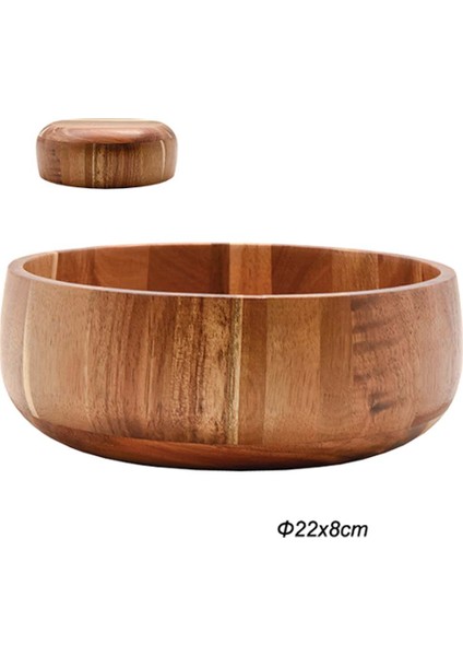 Akasya Yuvarlak Dekoratif Sunum Kasesi 22*8 - 09522