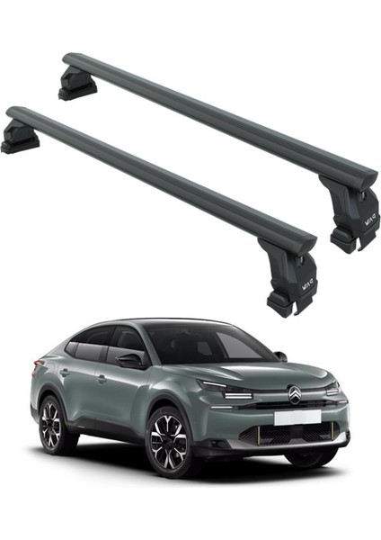 Citroen C4 2020-2025 Oluksuz Üst Tavan Portbagaj Taşıyıcı Ara Atkısı Toros Serisi Pro 4 Siyah