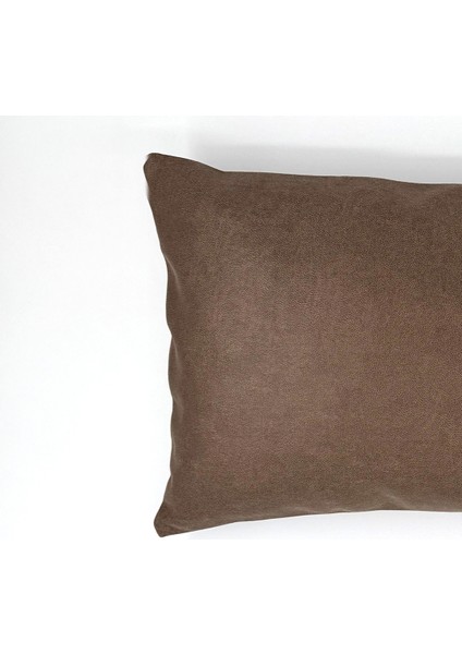 Flat Suni Nubuk Düz Açık Taba Antrasit Gri Açık Koyu Kahve Kiremit Dikdörtgen Kırlent Kılıfı 60X35 fiyatları