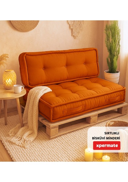 Bisküvi Minder Petek Önü Palet Üstü Minderi Fransız Minder Bank ve Bahçe Minderi 60X120X14 cm Sarı fırsatları