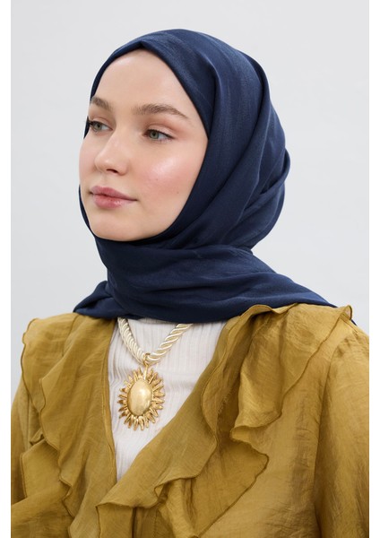 Cotton Line Şal Lacivert