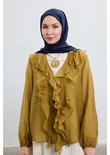 Cotton Line Şal Lacivert